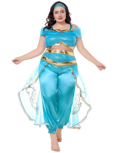 Blue Princess Dress Up Outfit for Women — view 2