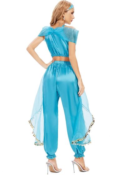 Blue Princess Dress Up Outfit for Women — view 3