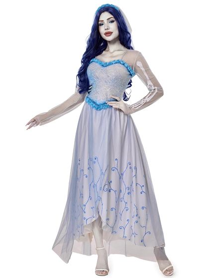 Corpse Bride Costume Dress with Veil for Women — view 5