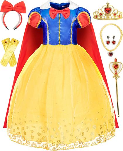 Princess Dress Costume for Toddler Girls with Accessories
