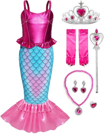 Purple Little Mermaid Costume for Girls — view 6