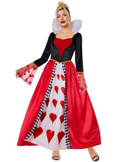 Queen of Hearts Costume Dress for Women
