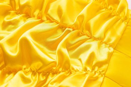 Yellow Layered Princess Dress with Off-Shoulder Sleeves — view 4